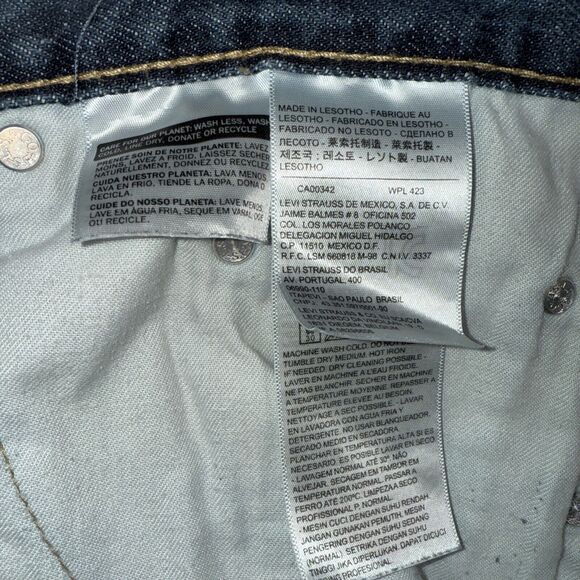 Levi's 559 Jeans Relaxed Straight Fit Big & Tall Man Mens Sz 48 x 30 Blue Denim - Picture 9 of 10